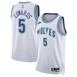 Adult Mens Anthony Edwards Stitched Jersey White